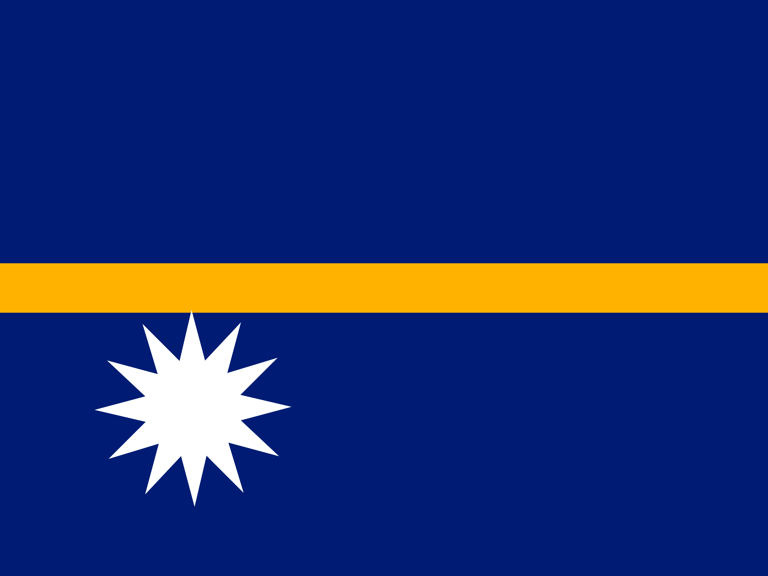 Nauru flagga