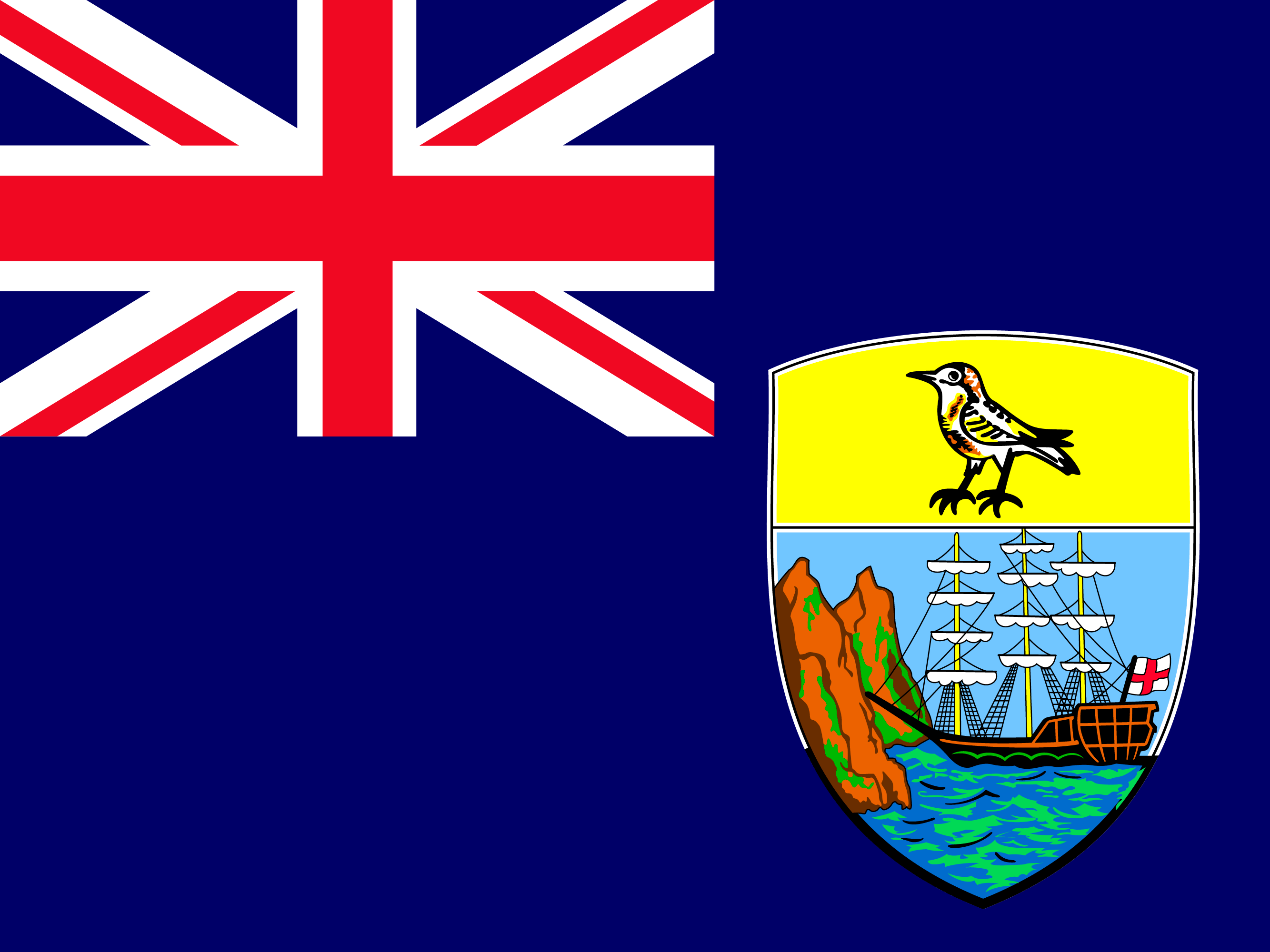 Sankt Helena, Ascension och Tristan da Cunha flagga