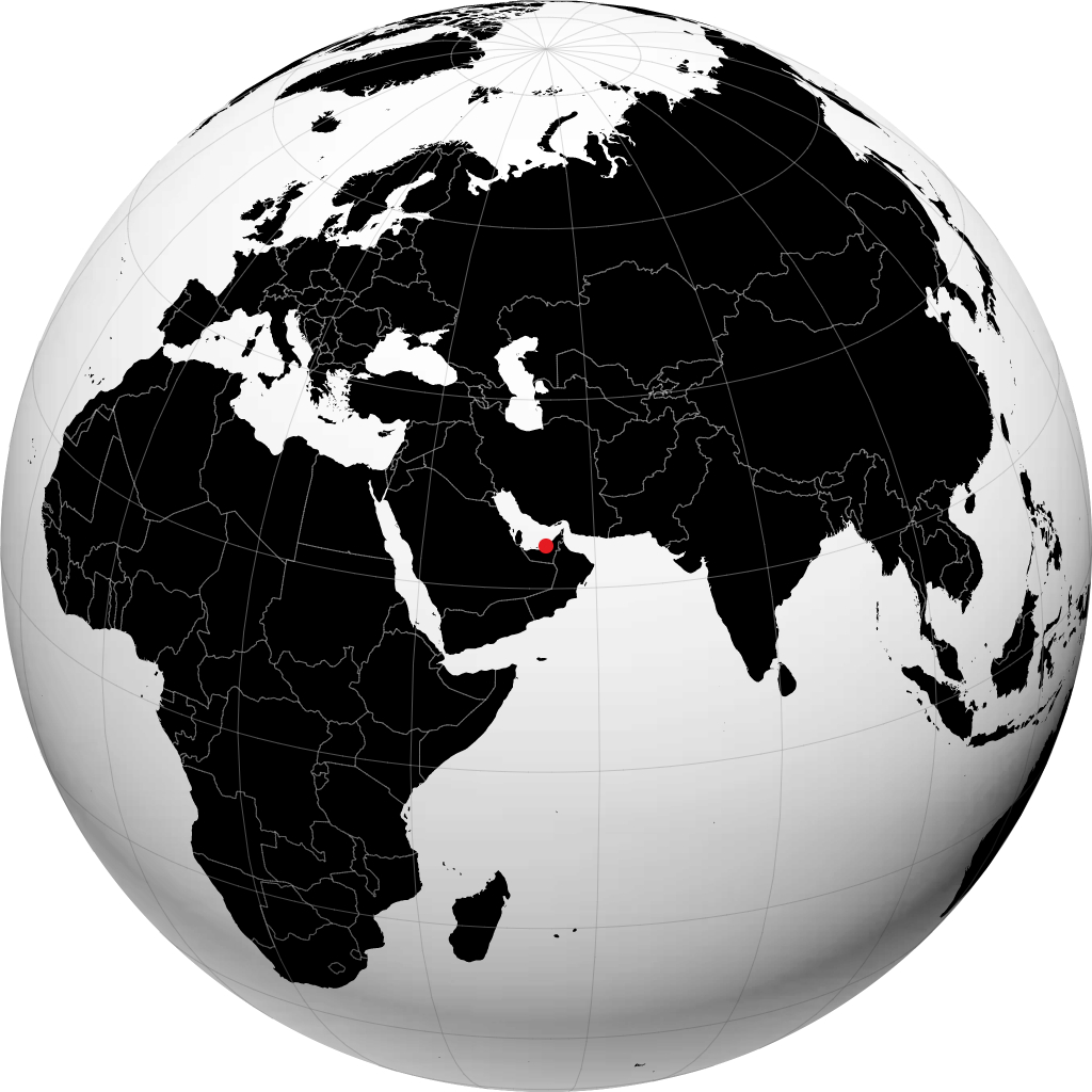 Abu Dhabi på globen