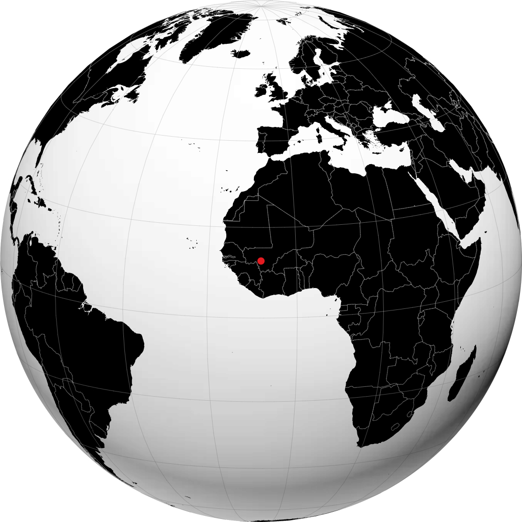 Bamako på globen