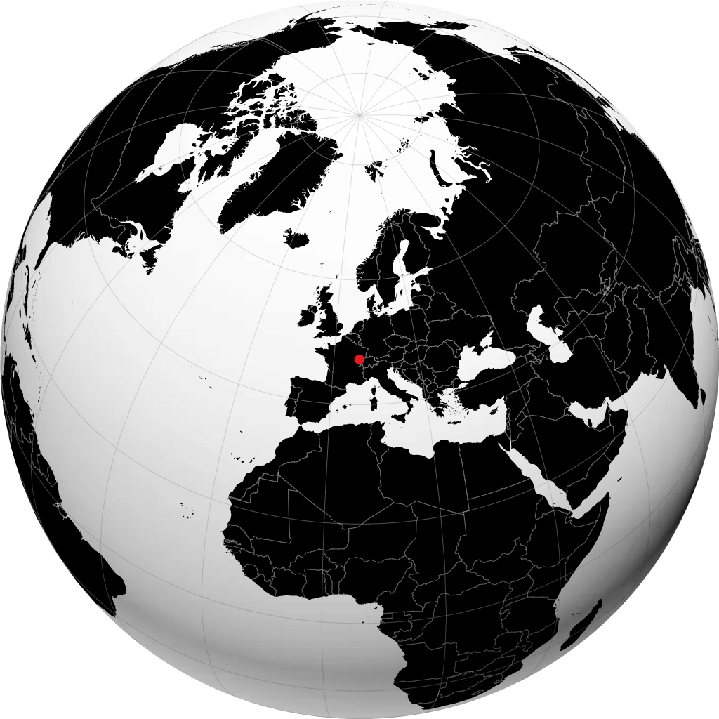 Besançon på globen