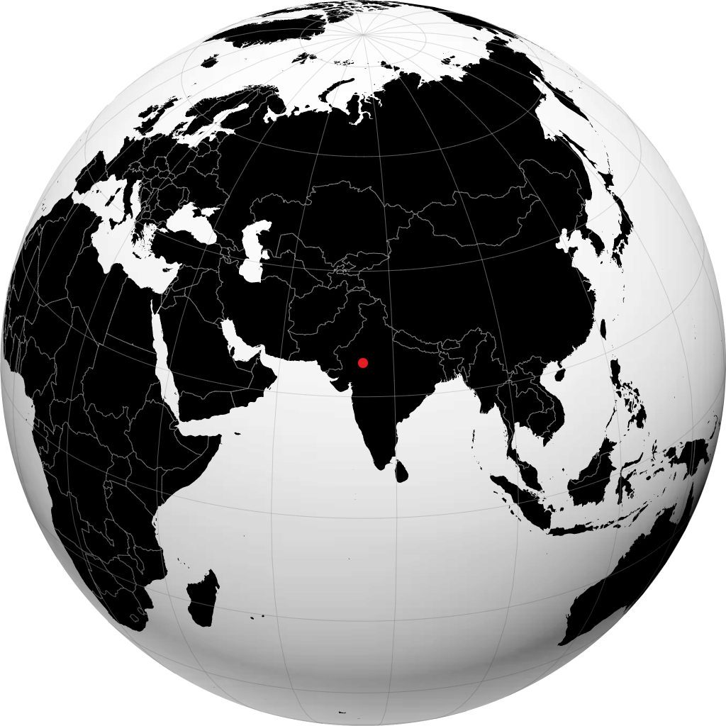Bhilwara på globen