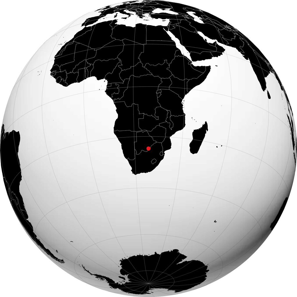 Gaborone på globen
