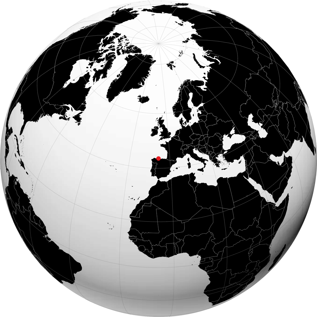 Gijón på globen
