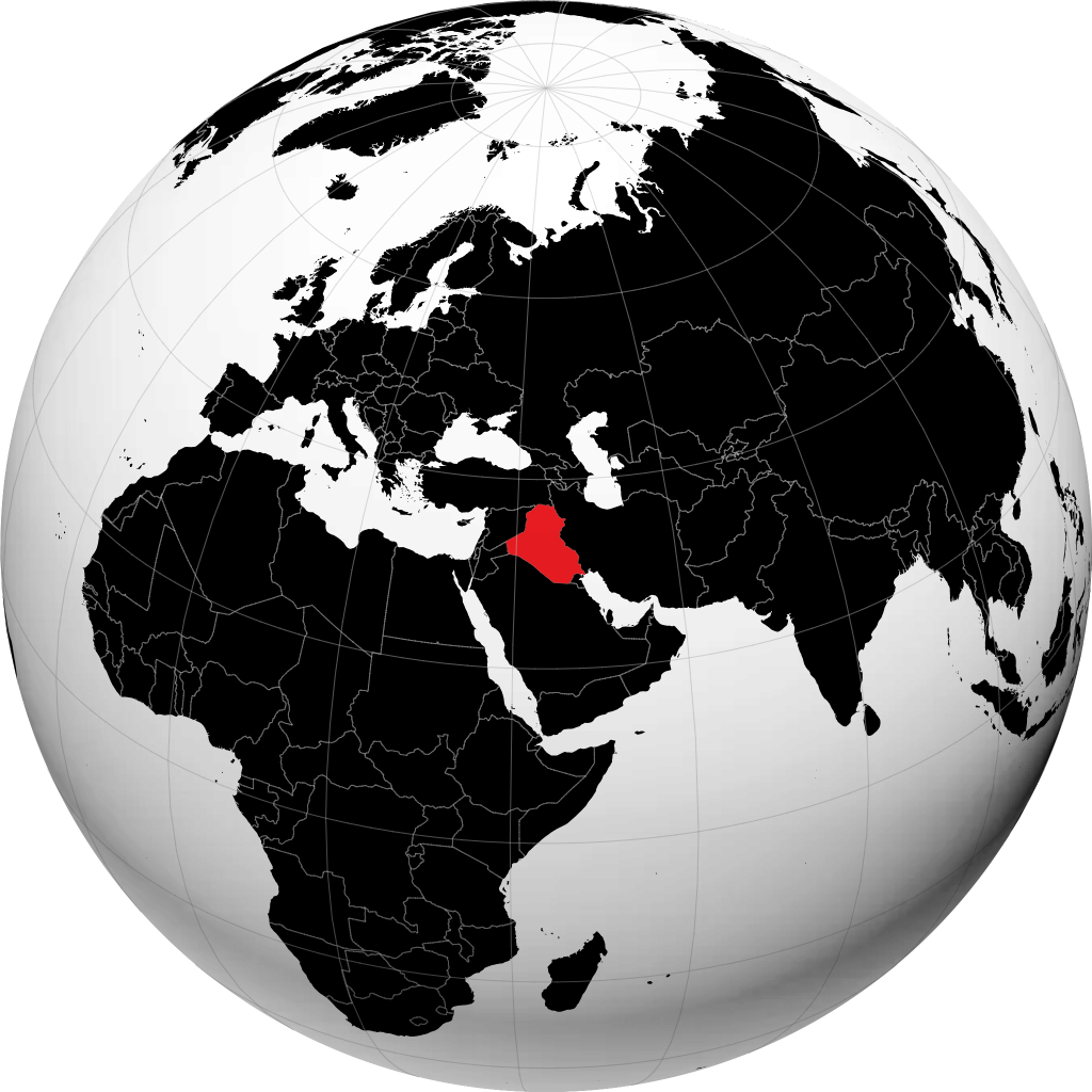 Irak på globen