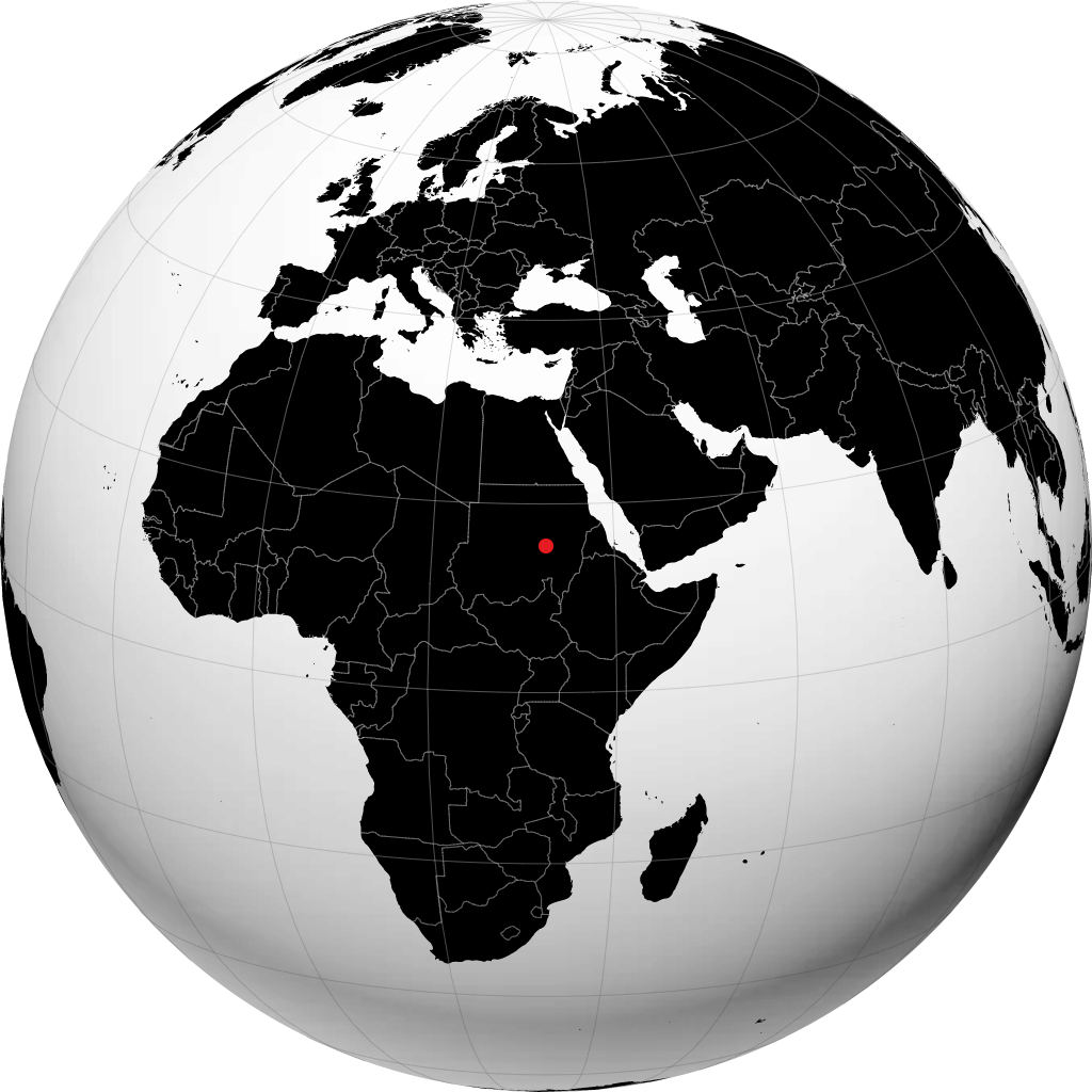 Khartoum på globen