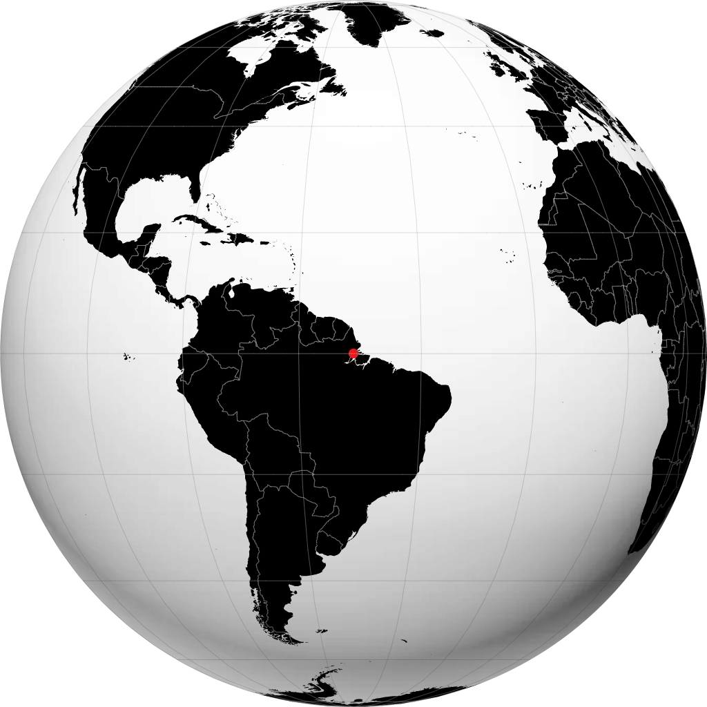 Macapá på globen