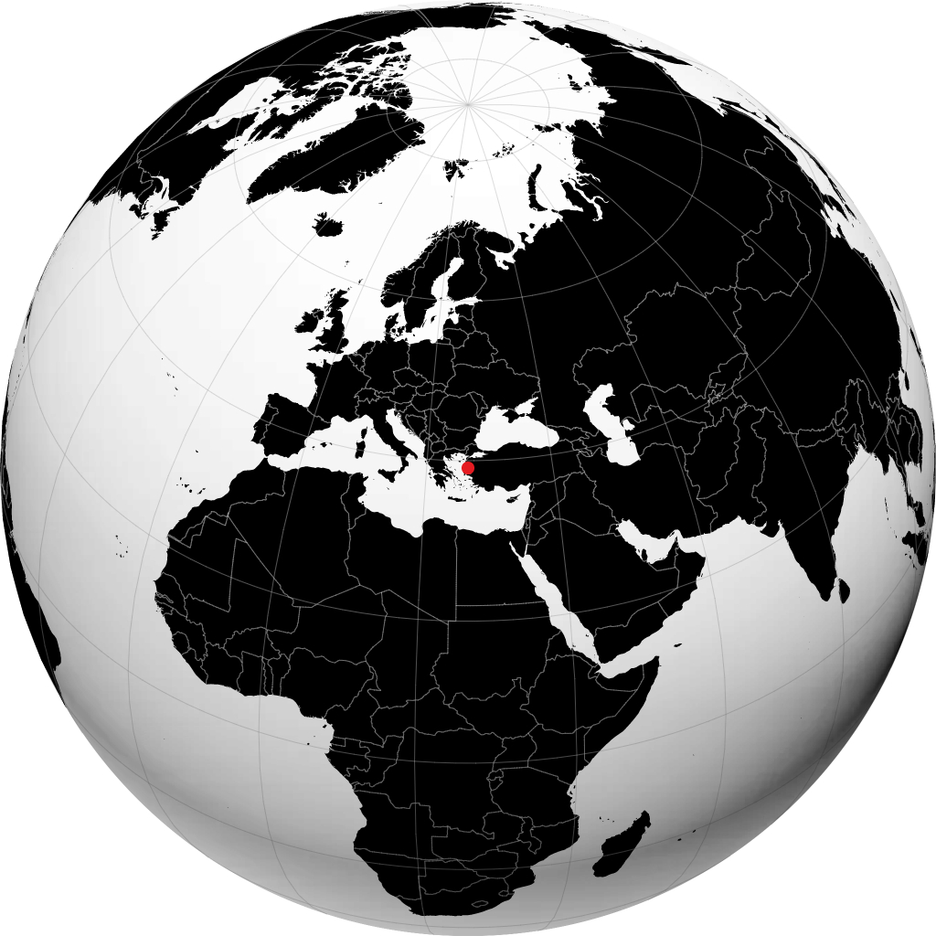 Mytilene på globen