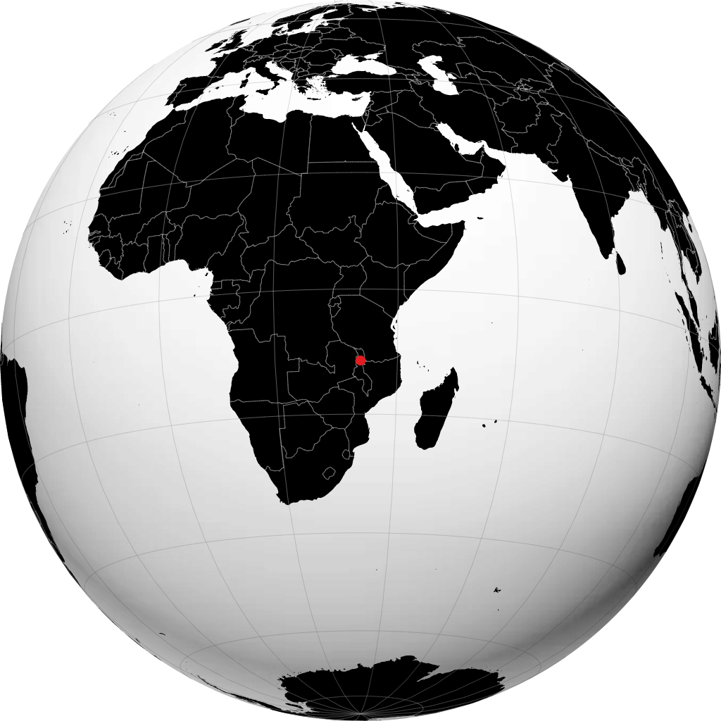 Mzuzu på globen