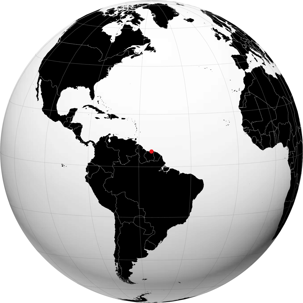 Paramaribo på globen