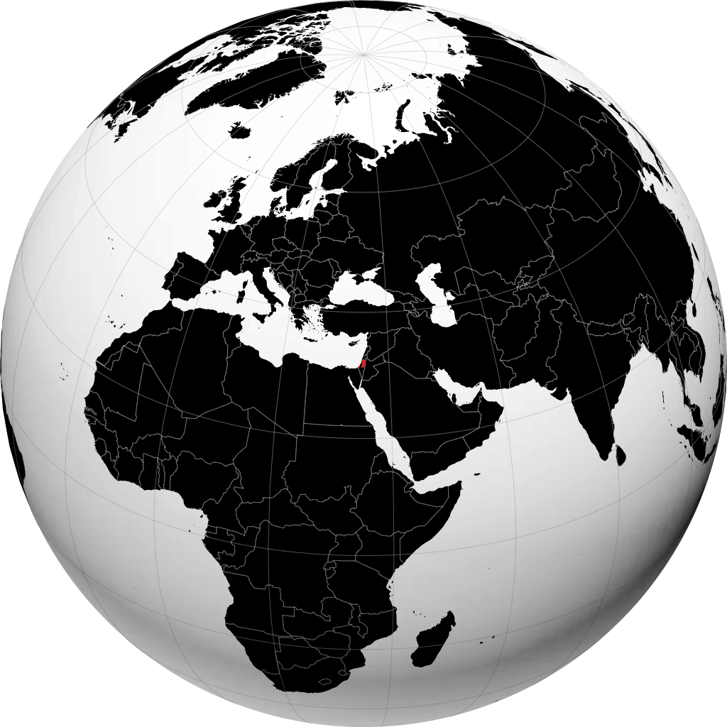 Palestina på globen