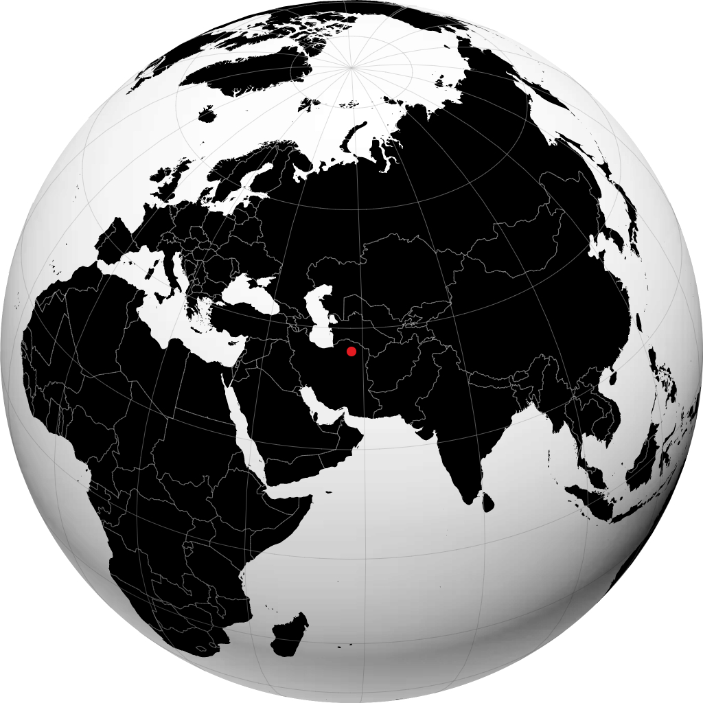 Sabzawār på globen