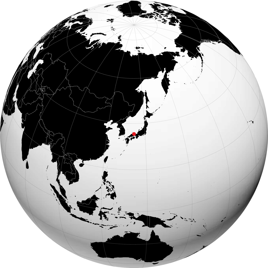 Tottori-shi på globen